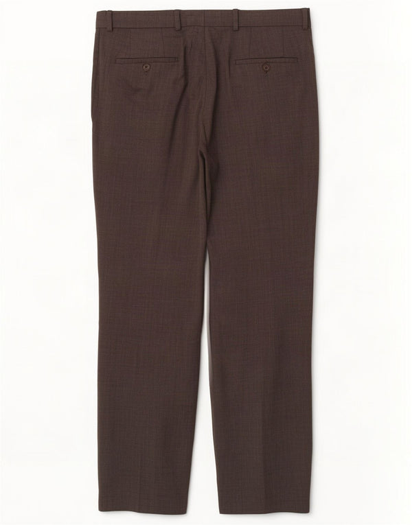Pantaloni da abito dritti da uomo Hugo Boss IT 52 XL W36 L33 Grigio