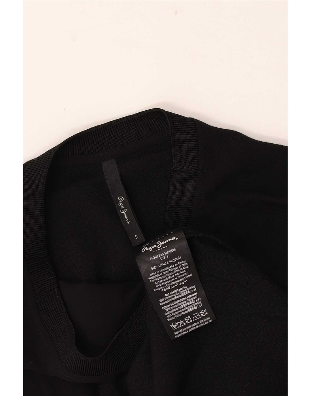 PEPE Jeans Canottiera da donna UK 10 Small Nera in viscosa
