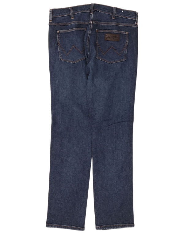 Jeans dritti da uomo Wrangler Greensboro W32 L32 cotone blu navy