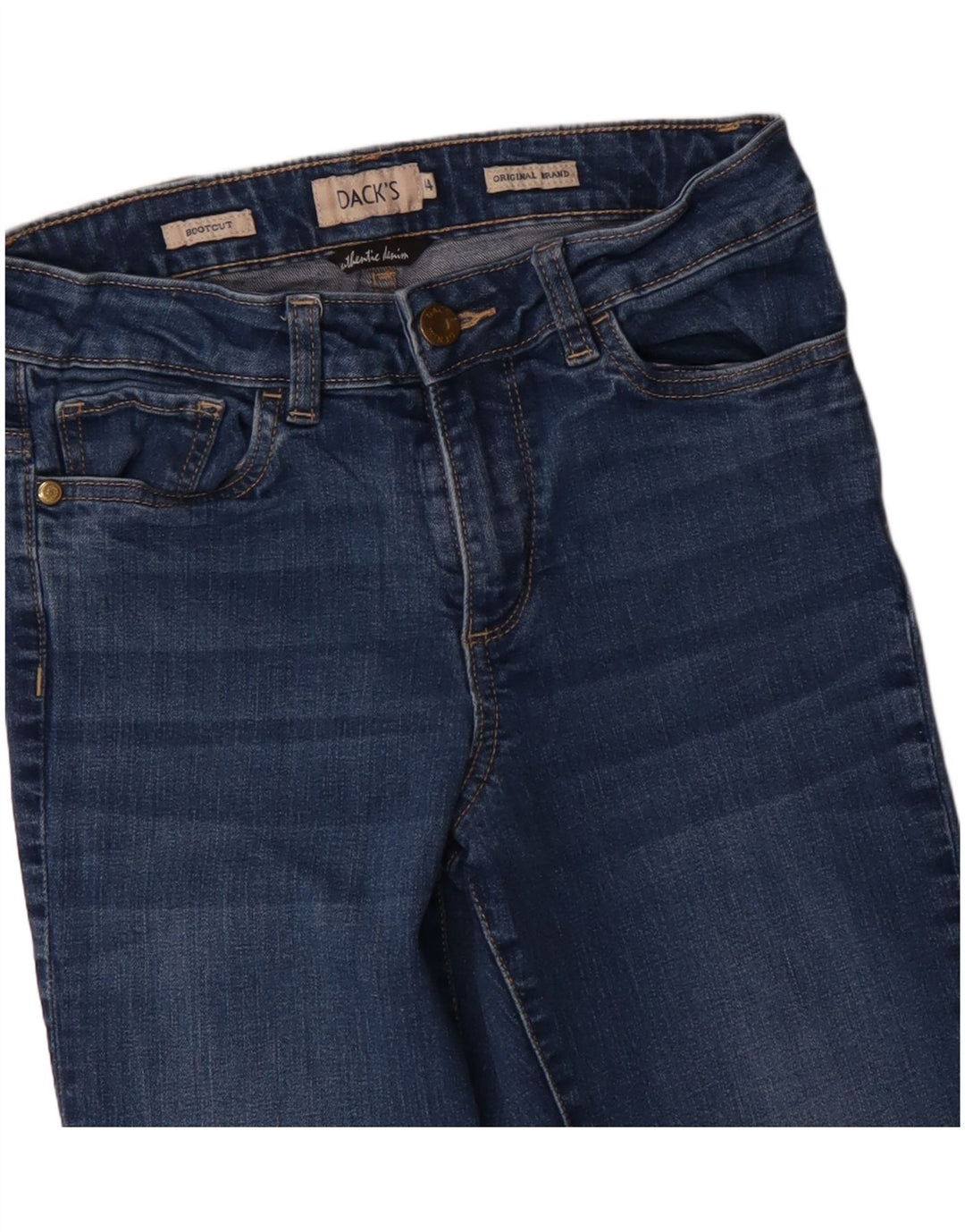 Jeans bootcut da donna di Dack IT 44 medio W28 L30 cotone blu