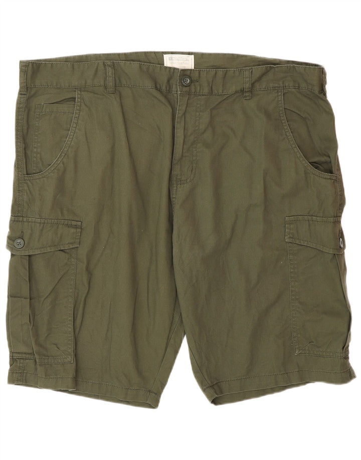 Pantaloncini cargo da uomo Mountain Warehouse W40 XL in cotone verde