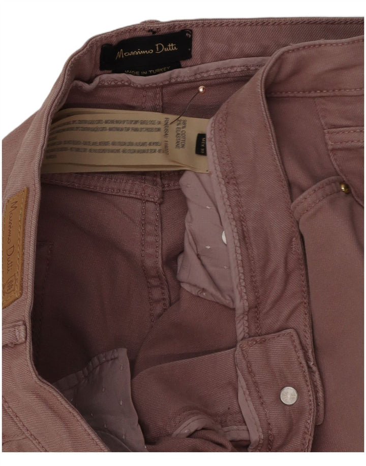Jeans skinny da donna Massimo Dutti W32 L30 cotone rosa