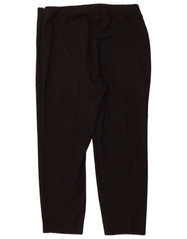 CALVIN KLEIN Pantaloni casual slim da donna US 14 XL W34 L27 Poliestere nero