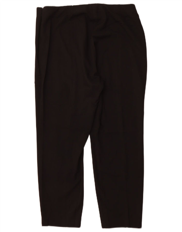 CALVIN KLEIN Pantaloni casual slim da donna US 14 XL W34 L27 Poliestere nero