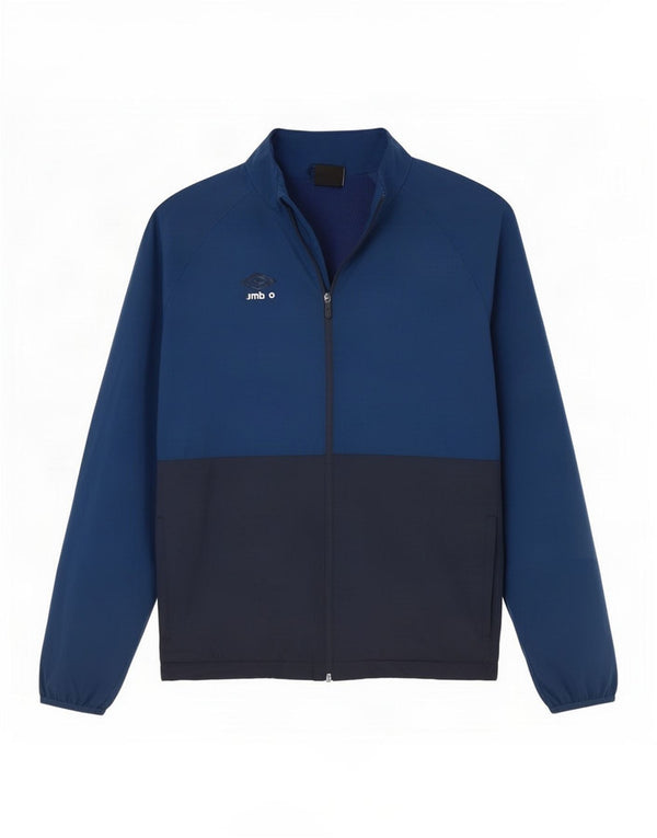Giacca da tuta da uomo Umbro grande in poliestere color block blu navy