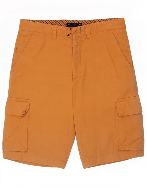 Pantaloncini cargo da uomo Massimo Dutti EU 42 Large W32 Cotone arancione