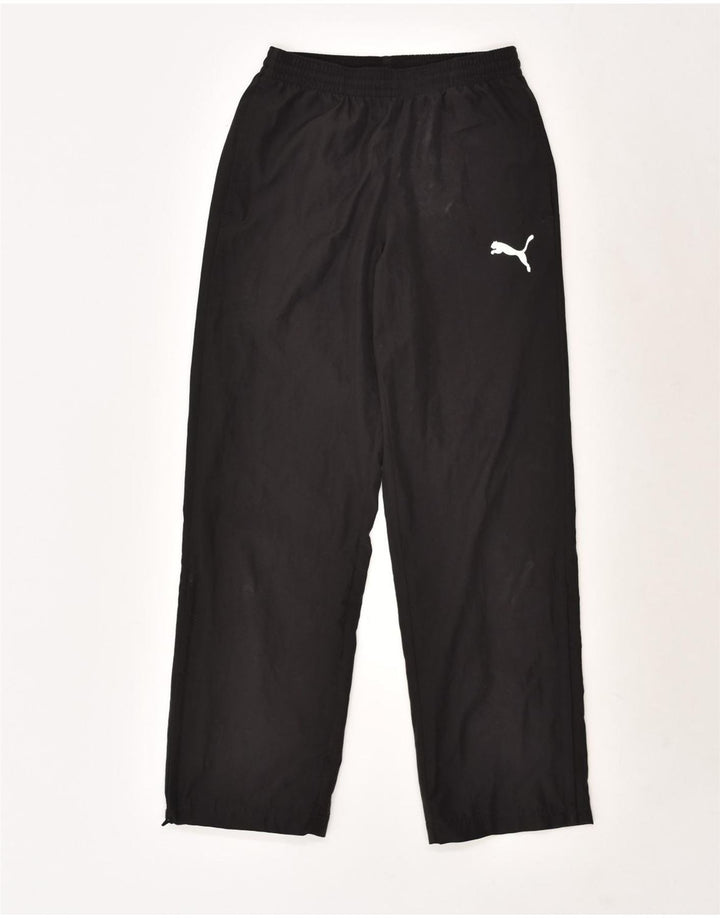 PUMA Womens Tracksuit Trousers Medium Black Polyester | Vintage Puma | Thrift | Second-Hand Puma | Used Clothing | Messina Hembry 