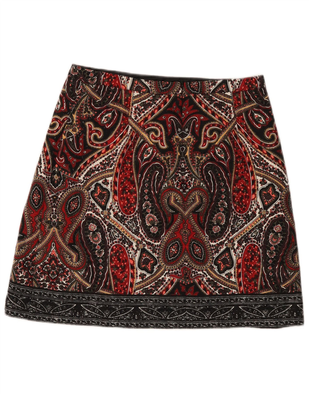 Minigonna da donna Oasis UK 12 Media W28 Poliestere Paisley multicolore
