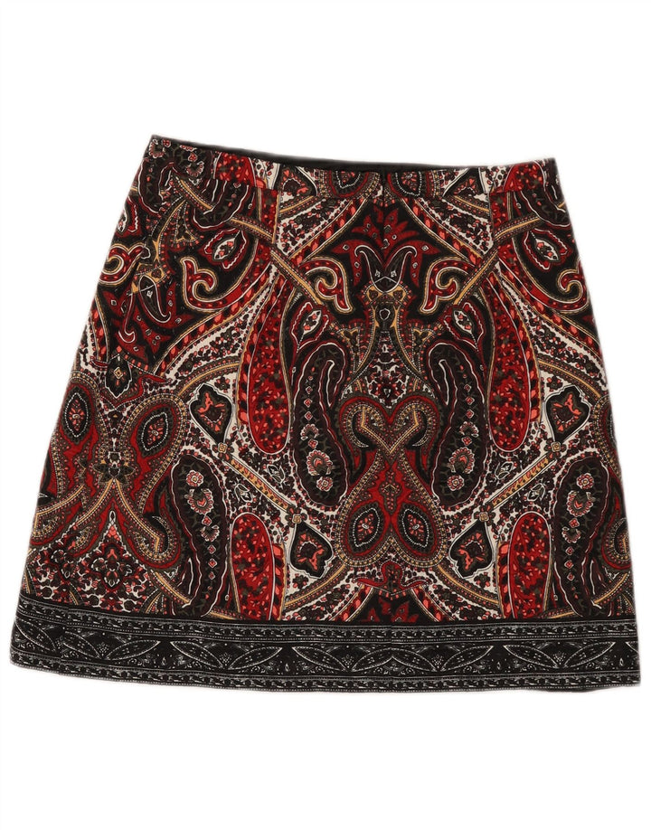 Minigonna da donna Oasis UK 12 Media W28 Poliestere Paisley multicolore