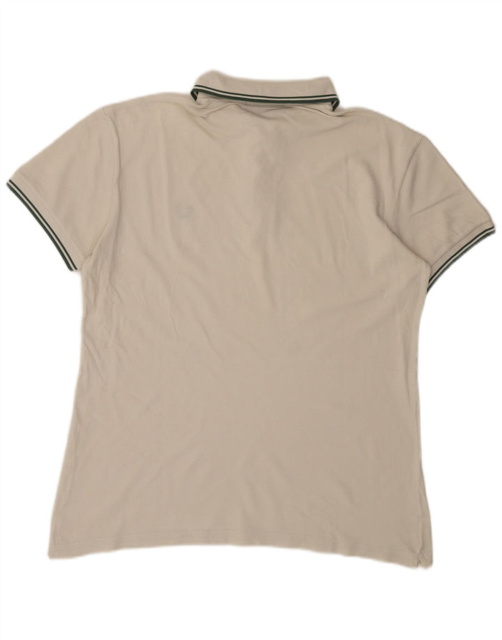 Polo Fred Perry da uomo leggera ed elasticizzata, grande, bianca