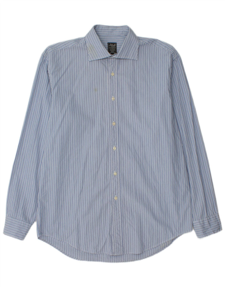 Camicia da uomo Best Company in cotone a righe grandi blu