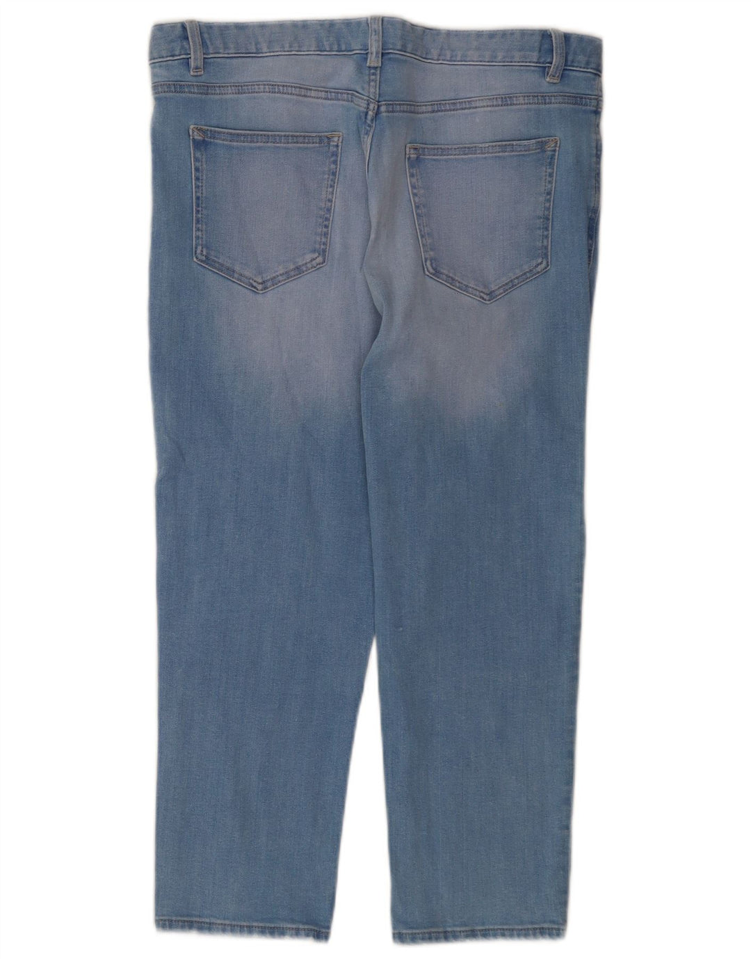 Jeans cropped da donna Marks & Spencer vestibilità comoda UK 12 medio W32 L23 blu