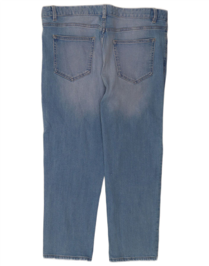 Jeans cropped da donna Marks & Spencer vestibilità comoda UK 12 medio W32 L23 blu