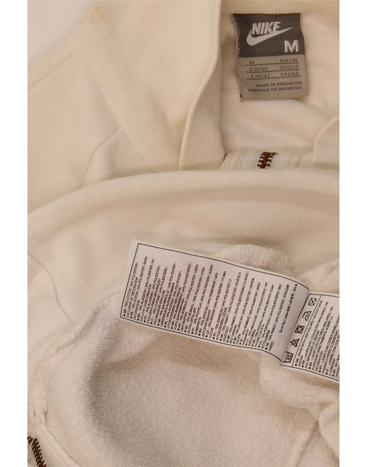 Giacca da tuta da donna Nike UK 10/12 cotone bianco medio