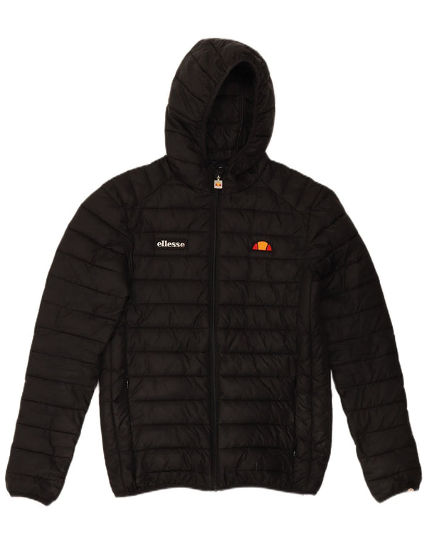 Giacca imbottita con cappuccio da uomo ELLESSE UK 34 XS poliestere nero