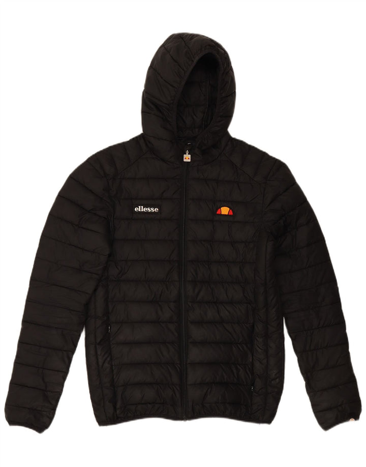 Giacca imbottita con cappuccio da uomo ELLESSE UK 34 XS poliestere nero