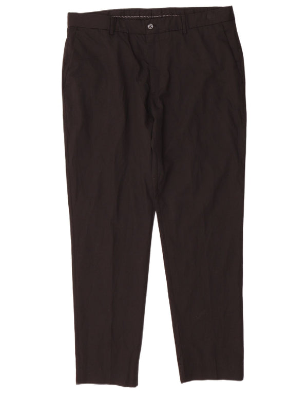 Pantaloni da abito slim da uomo Zara EU 44 Large W34 L28 neri