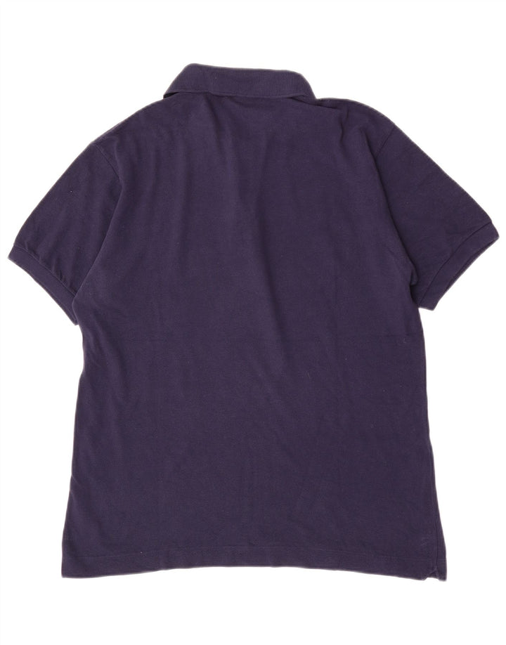 Polo da uomo Lacoste taglia 4 media in cotone blu navy