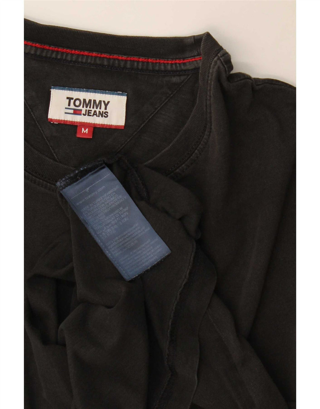 T-shirt da uomo Tommy Hilfiger Top in cotone nero medio