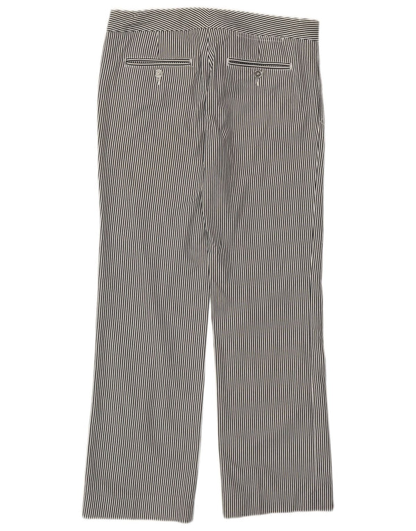 DOLCE & GABBANA Pantaloni Casual da Donna IT 40 Small W29 L27 Gessato Nero