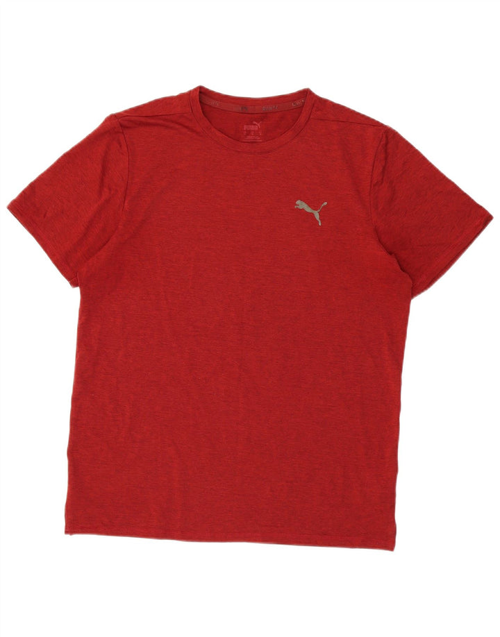 T-shirt da uomo Puma Top rosso medio in poliestere