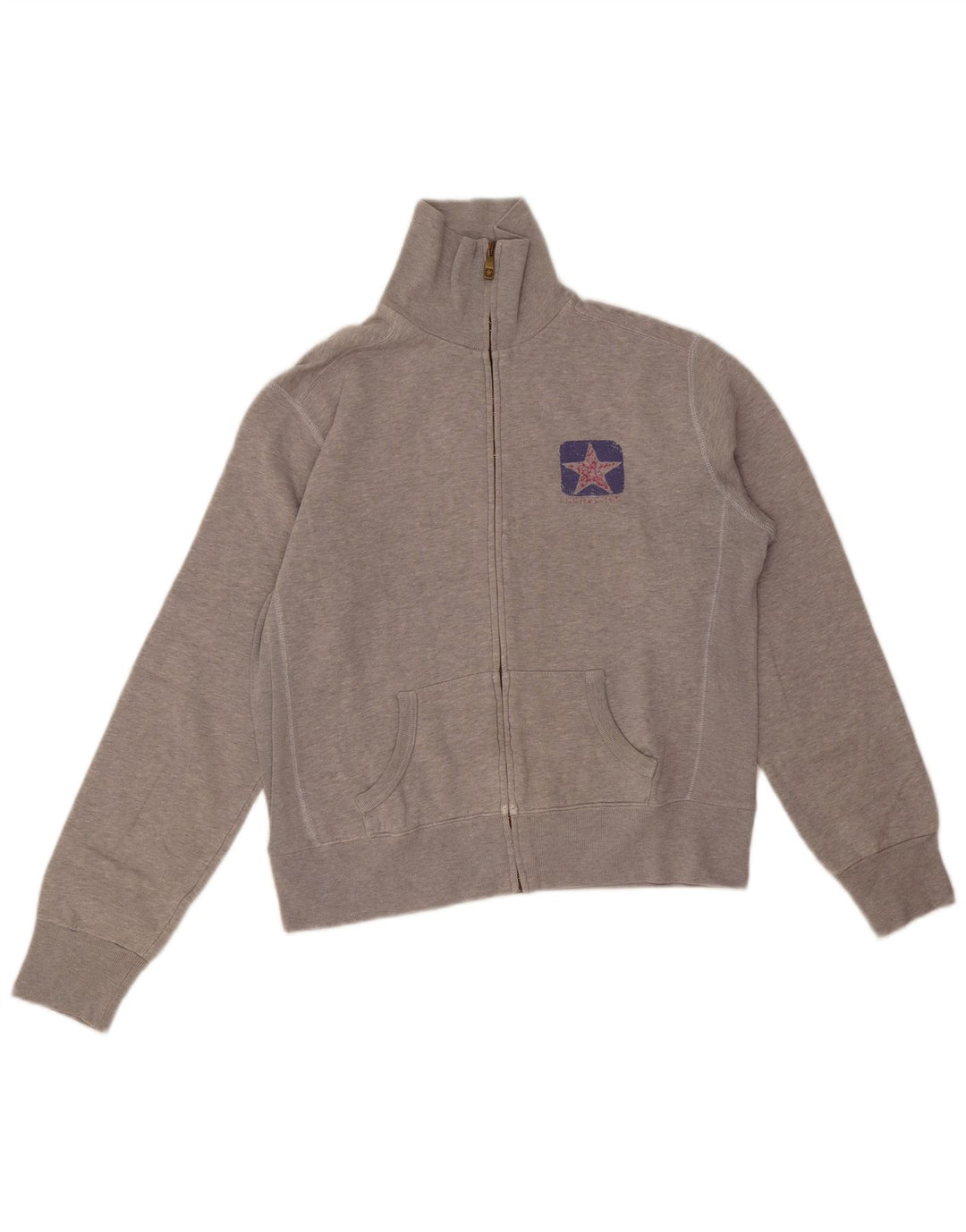 Giacca da ginnastica da donna Converse UK 16 Large Grigia