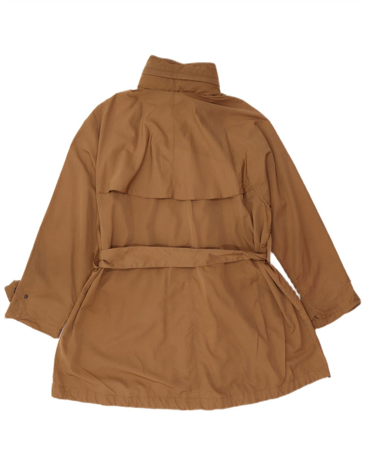 Trench oversize con cappuccio da donna Zara UK 10 piccolo poliestere marrone