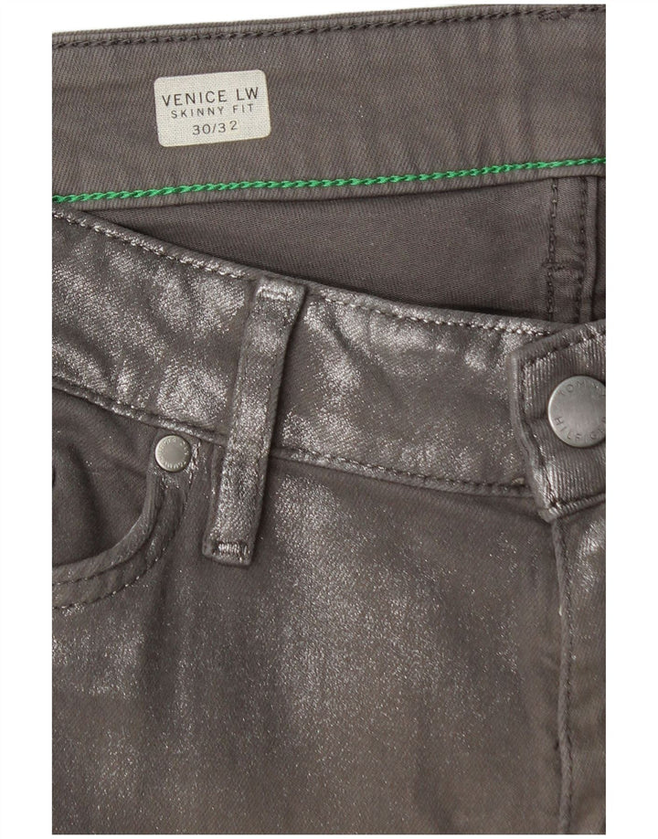 TOMMY HILFIGER Jeans skinny Venice LW da donna W30 L30 cotone grigio