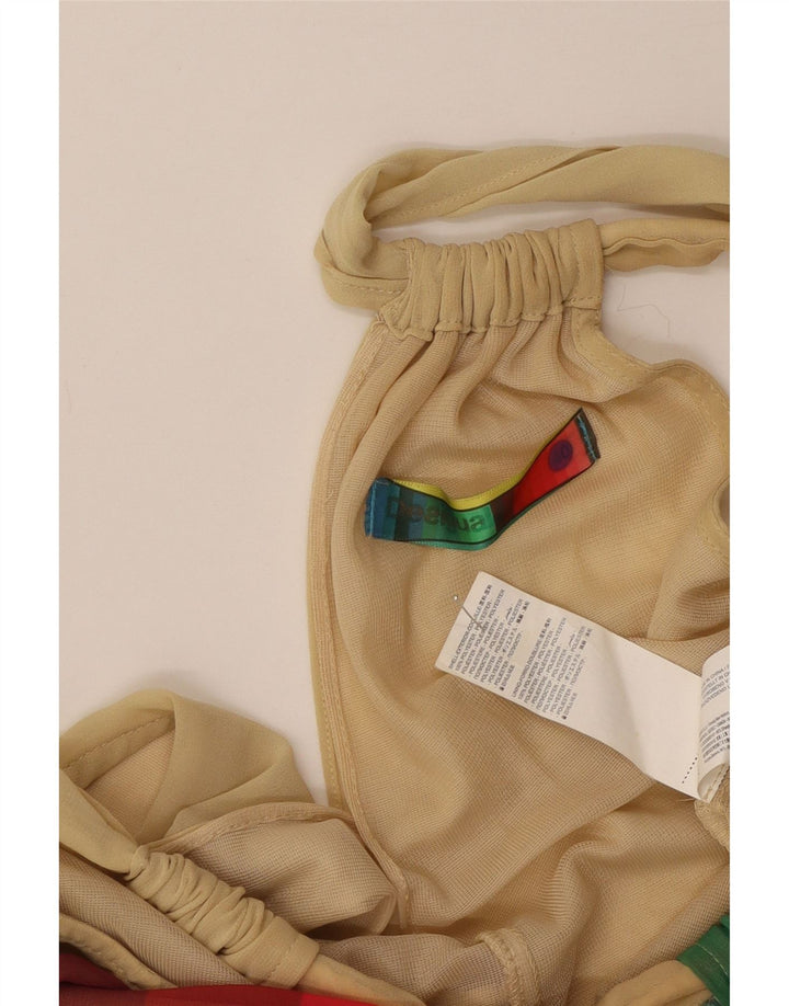 Desigual Abito da donna Halter EU 40 Medio multicolore geometrico