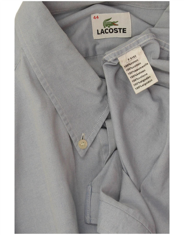 Camicia da uomo Lacoste taglia 44 XL cotone blu