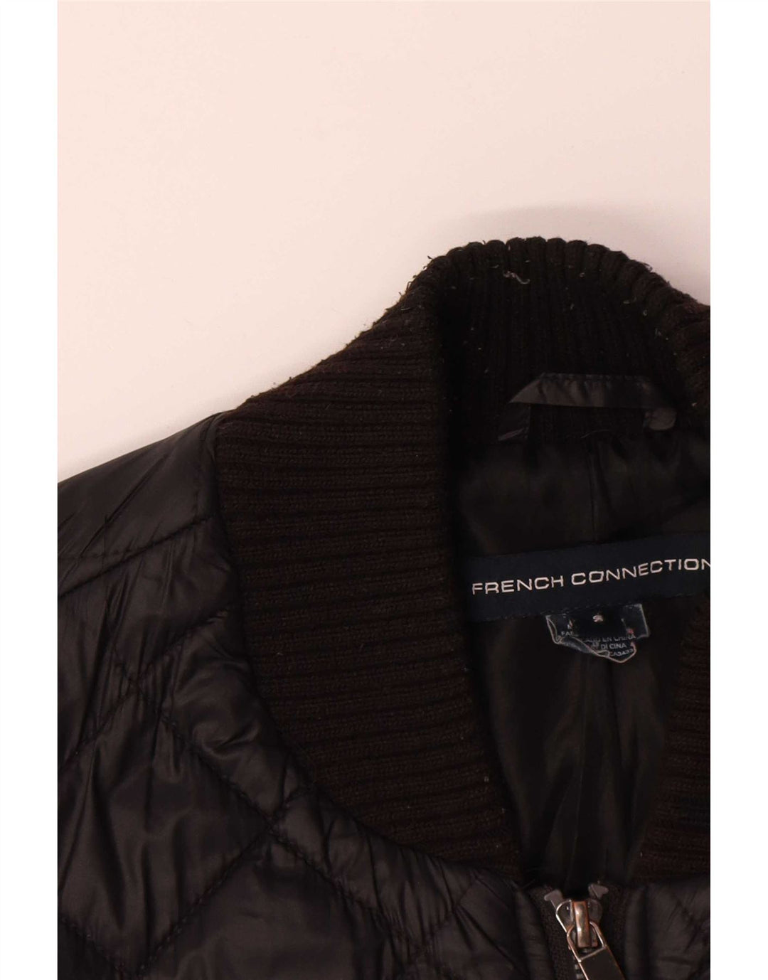 Giacca trapuntata da donna French Connection UK 14 Medium Black Poliestere