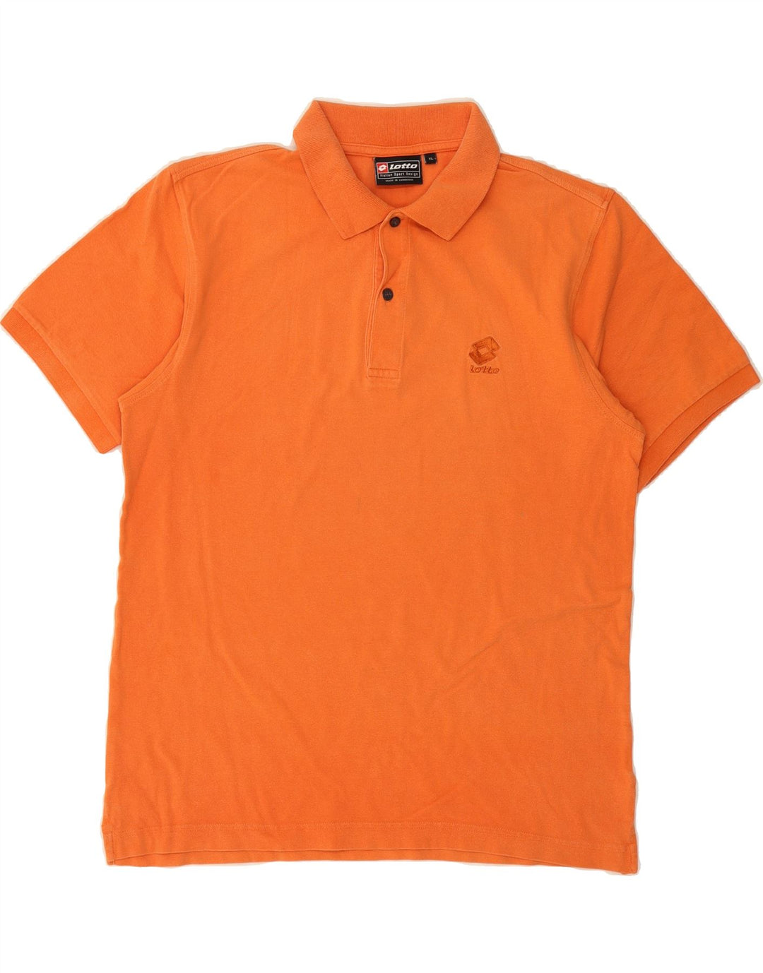 LOTTO Mens Polo Shirt XL Orange Cotton Vintage Lotto and Second-Hand Lotto from Messina Hembry 