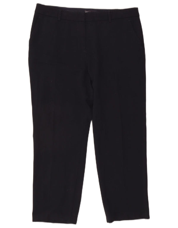 Pantaloni casual corti Marks & Spencer da donna UK 14 Large W34 L25 Blu navy