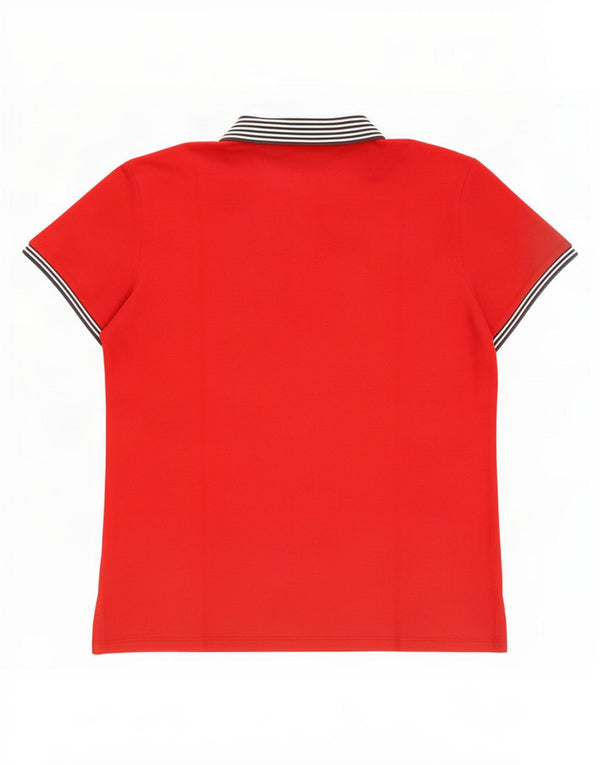 Trussardi Jeans Mens Polo Shirt XL Red Cotton