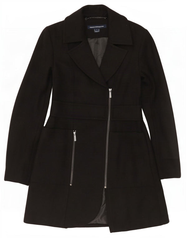Cappotto da donna French Connection UK 10 piccolo in lana nera
