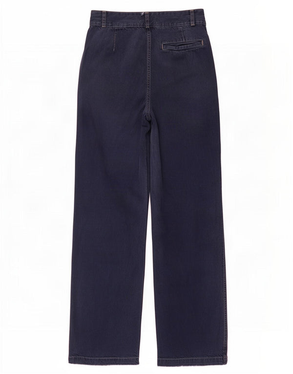 Jeans larghi a vita alta da donna Zara EU 32 2XS W22 L28 Blu navy