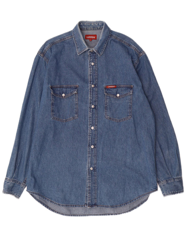 CARRERA Camicia Jeans Uomo Blu Medio Cotone