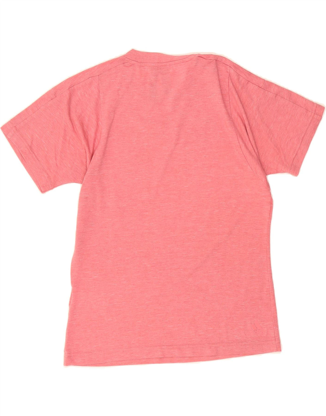 ADIDAS Womens Graphic T-Shirt Top UK 8/10 Small Pink Polyester Vintage Adidas and Second-Hand Adidas from Messina Hembry 