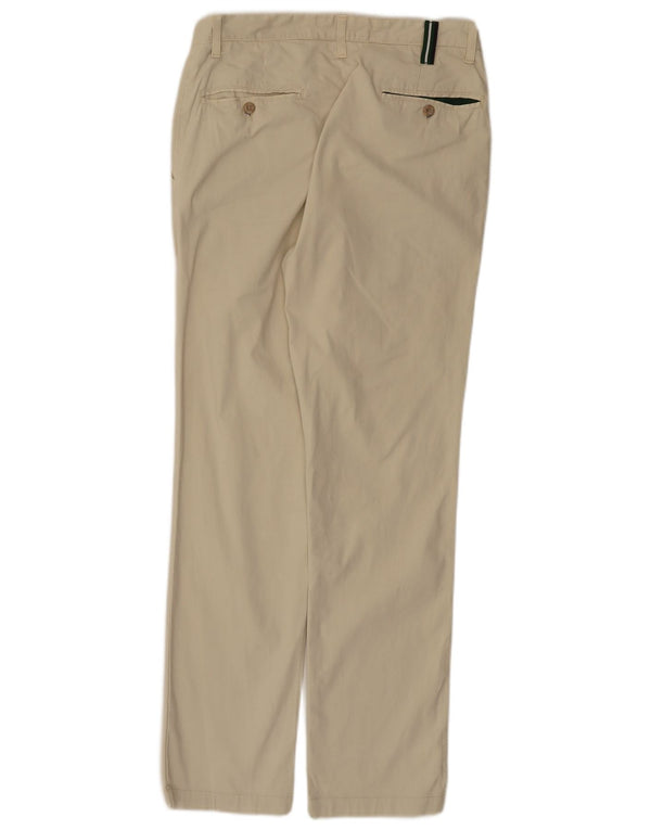 Pantaloni chino dritti da uomo Fred Perry IT 46 Small W32 L30 Cotone beige