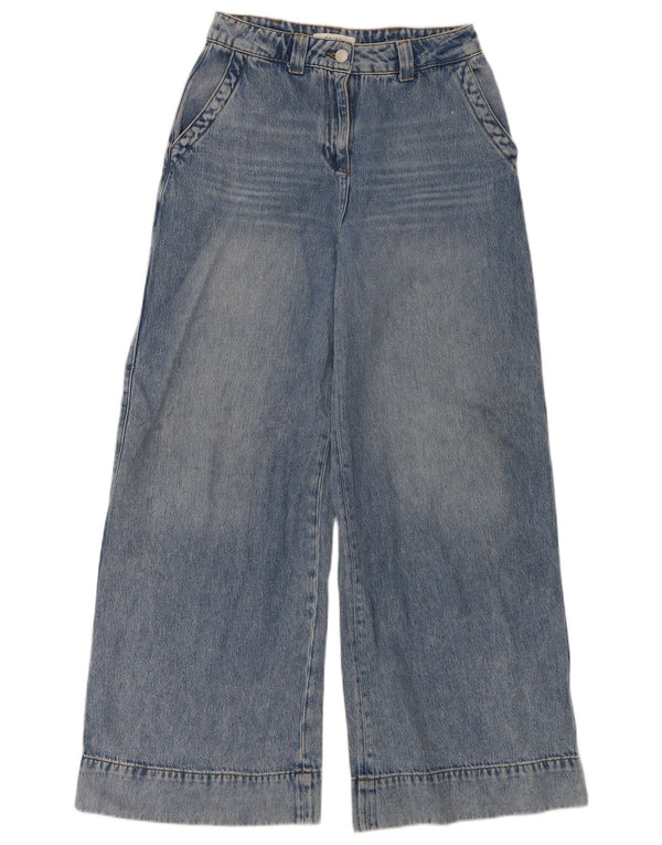 Jeans Reiss a gamba larga a vita alta da donna W27 L32 cotone blu
