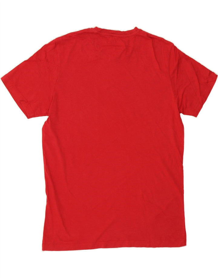 JACK & JONES Mens Graphic T-Shirt Top Medium Red Cotton Vintage Jack & Jones and Second-Hand Jack & Jones from Messina Hembry 