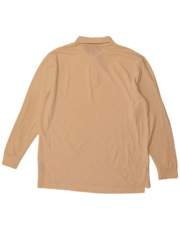 Polo Kappa Uomo Manica Lunga 2XL Cotone Beige