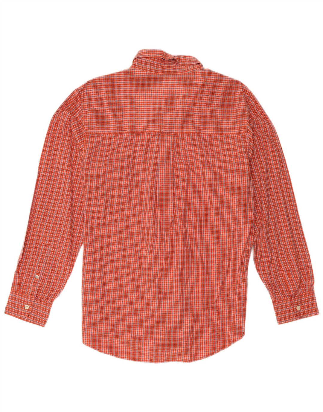 Camicia da uomo Chaps in cotone a quadri rossi medi