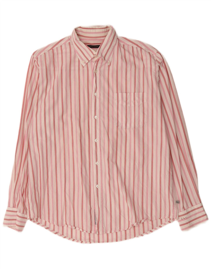 Camicia Uomo Sergio Tacchini Cotone Righe Grandi Rosa