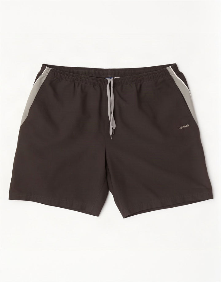 Pantaloncini sportivi da uomo Reebok 2XL Nero Poliestere color block