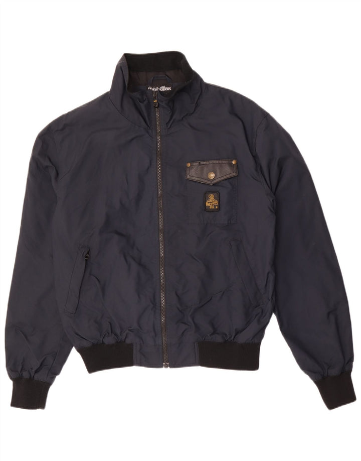 Giubbotto bomber da uomo Refrigiwear UK 40 Large blu navy in poliammide