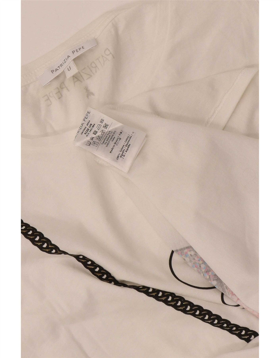 Patrizia Pepe Canotta grafica da donna Taglia unica Cotone bianco