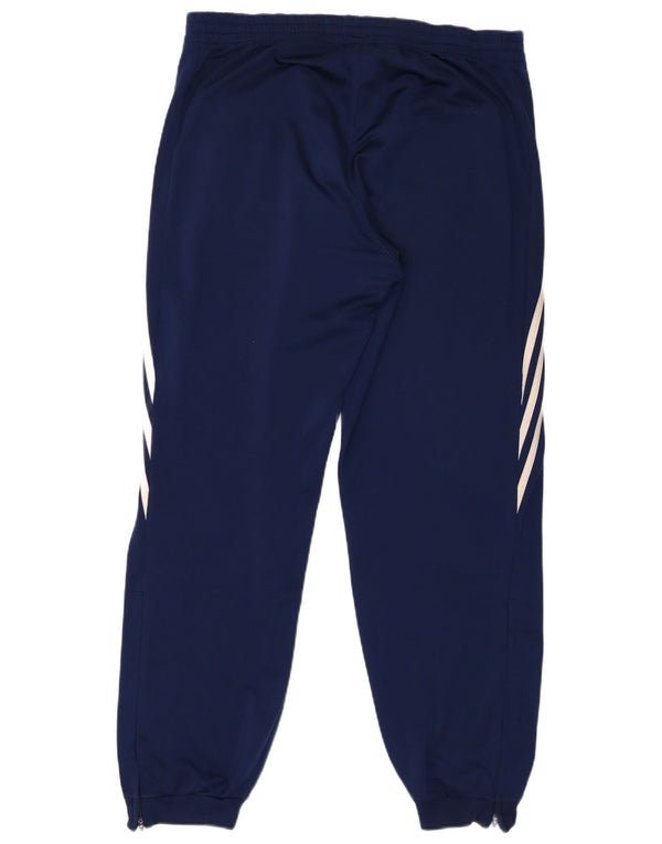 Adidas Pantaloni da tuta da uomo Joggers Large Blu Navy Poliestere Sport