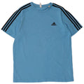 ADIDAS Mens T-Shirt Top Medium Blue Cotton