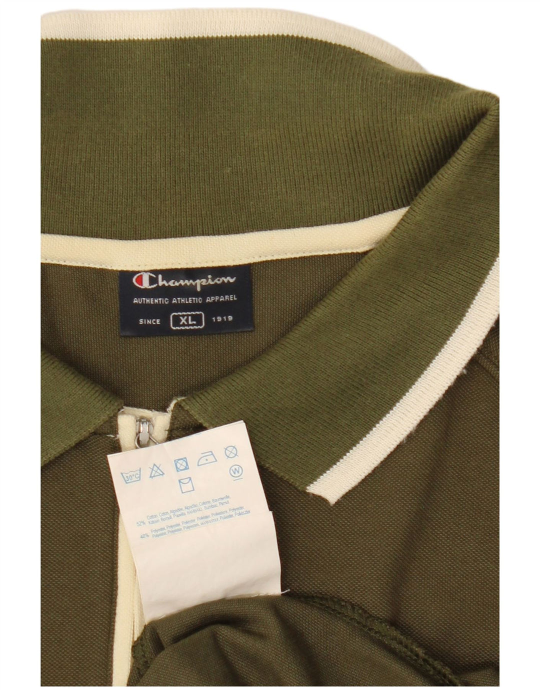 Polo da uomo Champion XL in cotone kaki